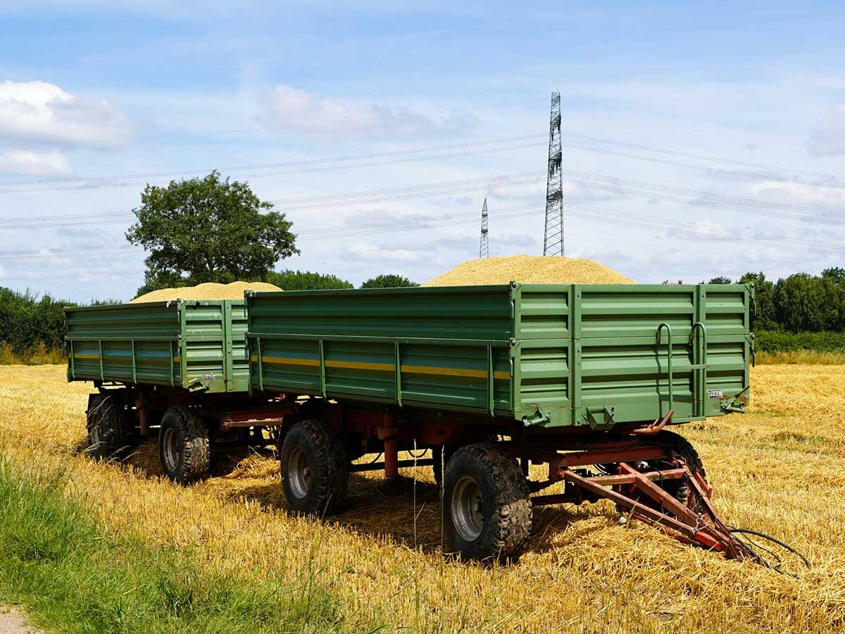 Remolque agrícola de dos ejes